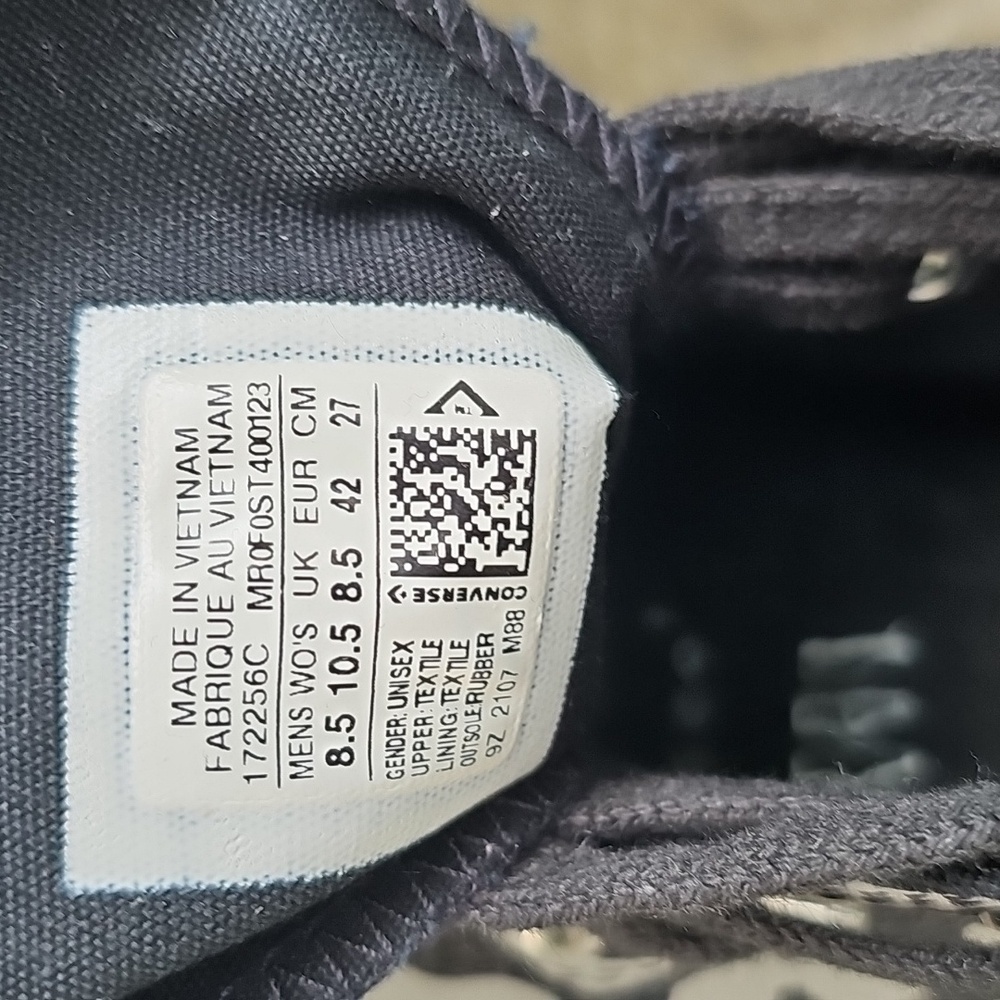 Converse Chuck 70 Hi trainers Black Reflective Leopard Print Sz 10.5W/8.5M NWOT - Picture 11 of 16